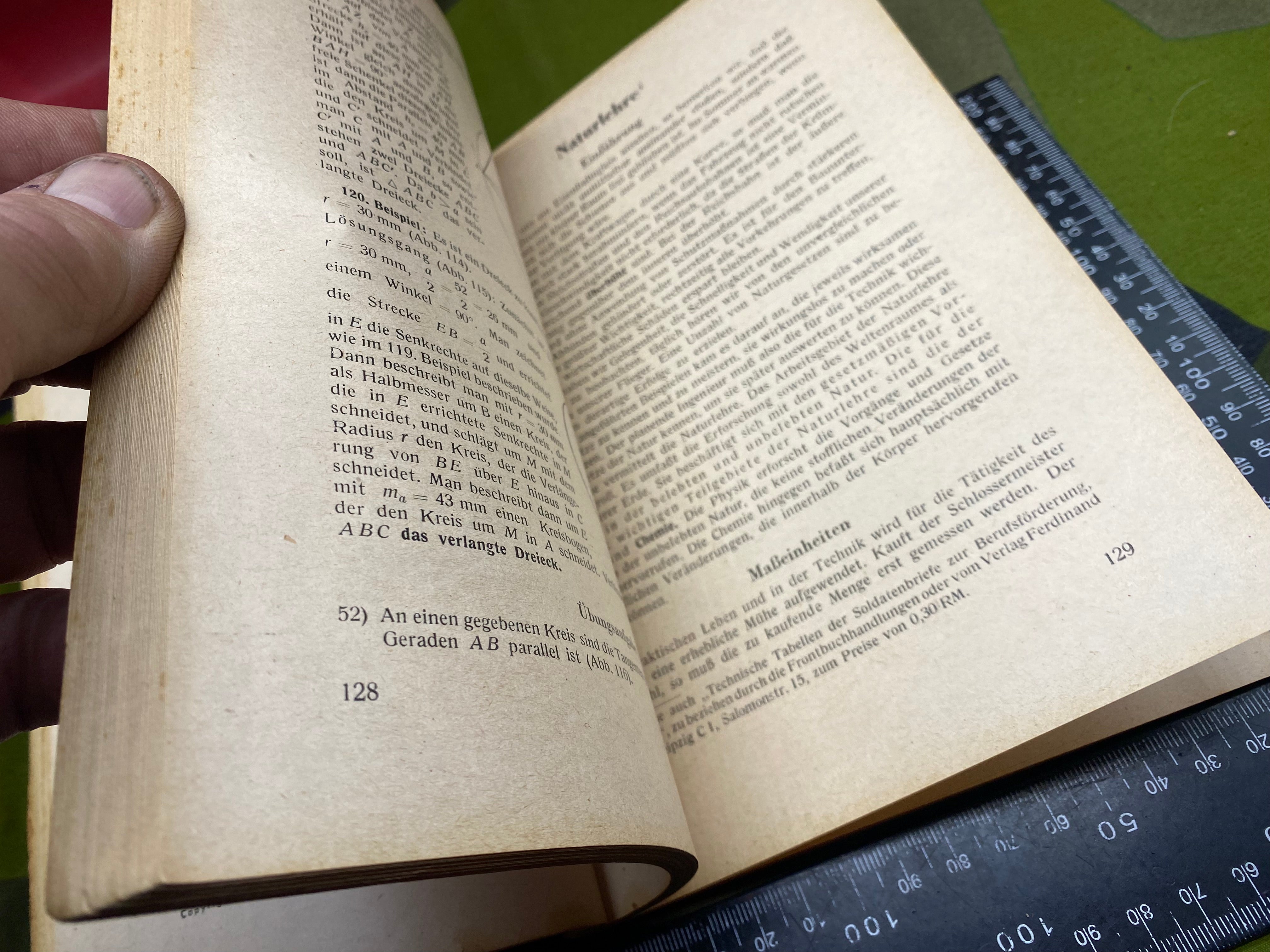 Original WW2 German Army - 1942 Dated Technical Manual for Engineering School - The Militaria Shop