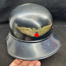 Load image into Gallery viewer, WW2 German Luftshutz Gladiator Helmet - Original Near Mint Example - The Militaria Shop
