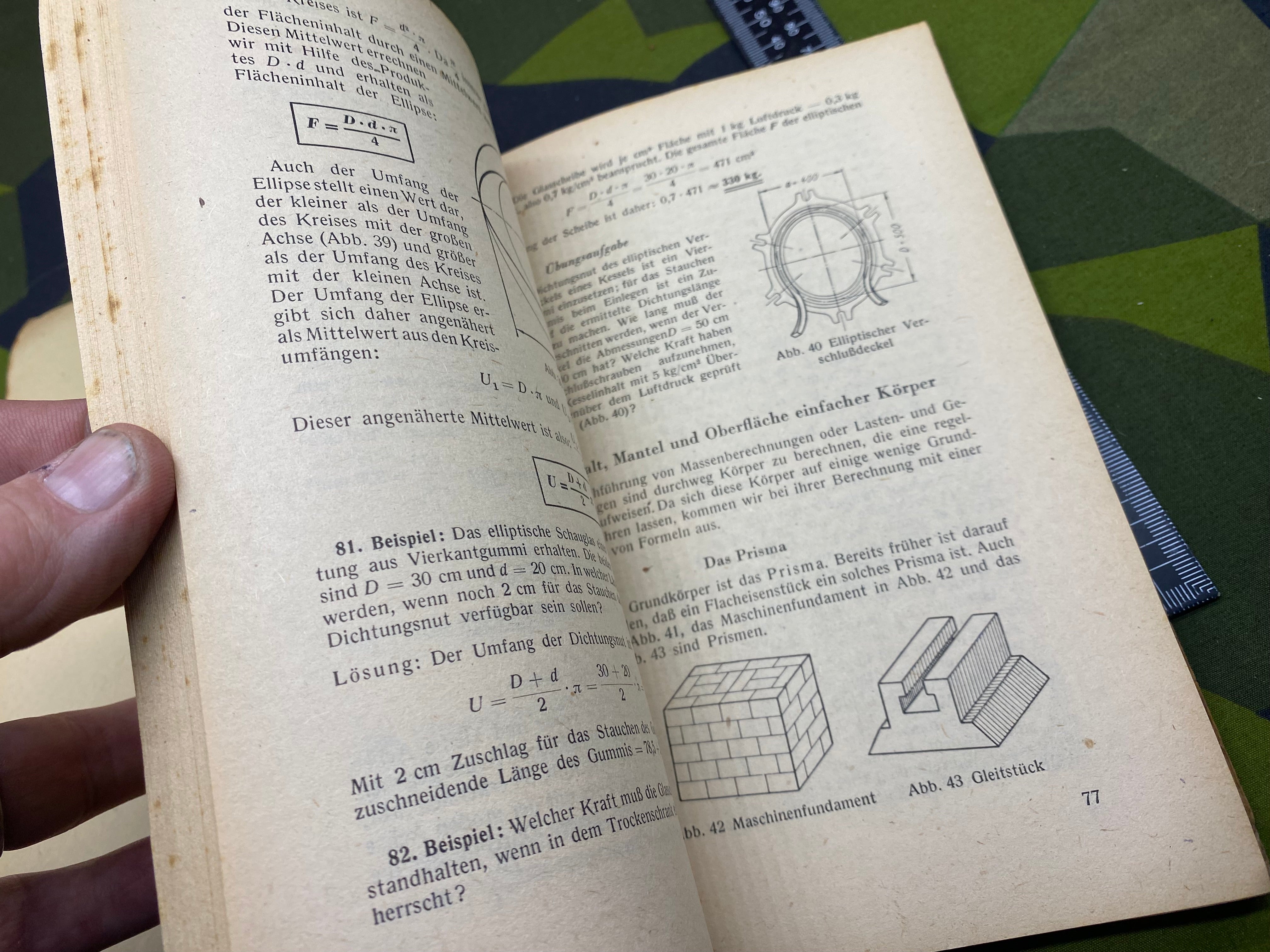 Original WW2 German Army - 1944 Dated Technical Manual 3 for Engineering School - The Militaria Shop