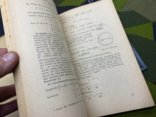 Lade das Bild in den Galerie-Viewer, Original WW2 German Army - 1944 Dated Technical Manual 3 for Engineering School
