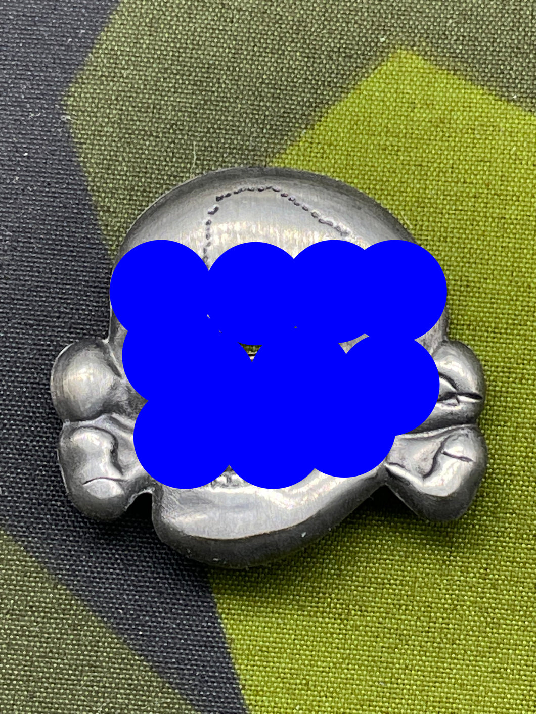 WW2 German SS Aluminium Cap Skull