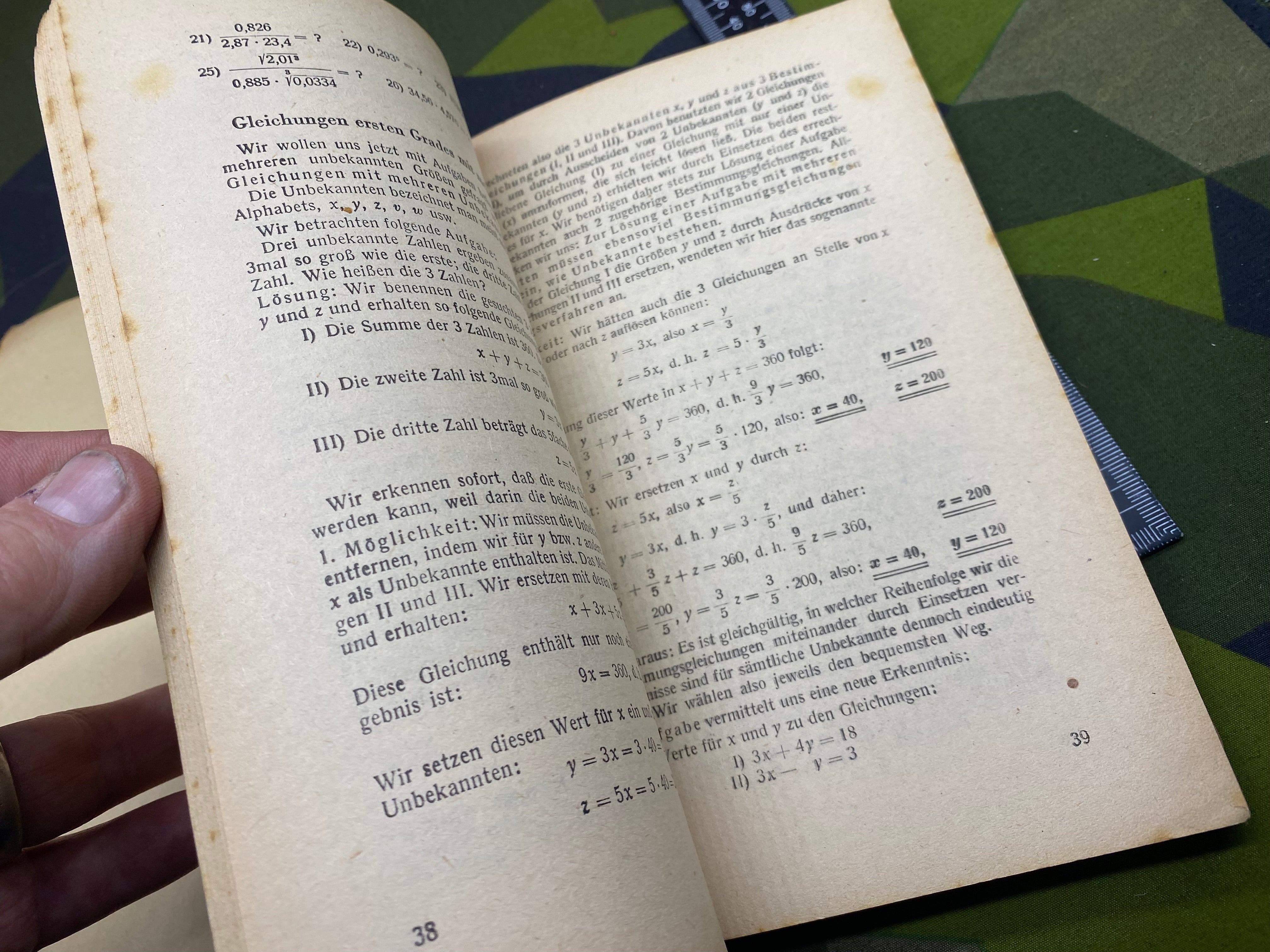 Original WW2 German Army - 1944 Dated Technical Manual 3 for Engineering School - The Militaria Shop