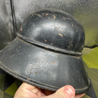 Original WW2 German Luftshutz Helmet Complete with Liner & Chinstrap - The Militaria Shop