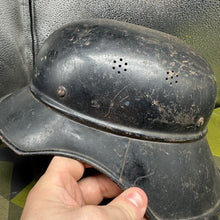 Charger l'image dans la galerie, Original WW2 German Luftshutz Helmet Complete with Liner &amp; Chinstrap
