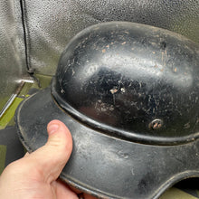 Charger l'image dans la galerie, Original WW2 German Luftshutz Helmet Complete with Liner &amp; Chinstrap
