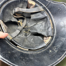 Charger l'image dans la galerie, Original WW2 German Luftshutz Helmet Complete with Liner &amp; Chinstrap
