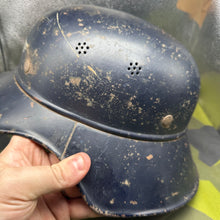 Charger l'image dans la galerie, Original WW2 German Luftshutz Helmet Complete with Liner &amp; Chinstrap
