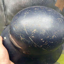 Charger l'image dans la galerie, Original WW2 German Luftshutz Helmet Complete with Liner &amp; Chinstrap
