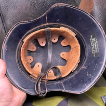 Charger l'image dans la galerie, Original WW2 German Luftshutz Helmet Complete with Liner &amp; Chinstrap
