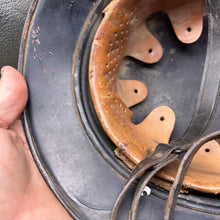 Charger l'image dans la galerie, Original WW2 German Luftshutz Helmet Complete with Liner &amp; Chinstrap
