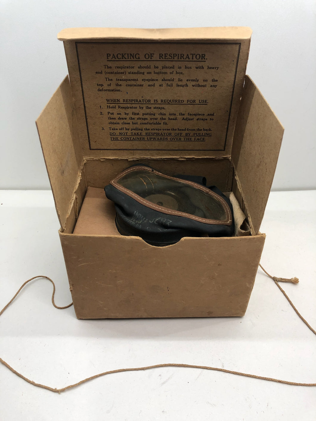 Original WW2 British Home Front Civilian Gas Mask in Box