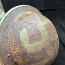 Load image into Gallery viewer, Original WW2 British Army Mk2 Combat Helmet - Soldier &quot;Trench Art&quot;
