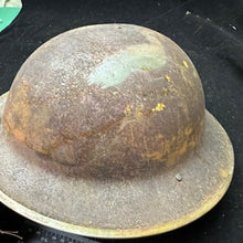 Load image into Gallery viewer, Original WW2 British Army Mk2 Combat Helmet - Soldier &quot;Trench Art&quot;
