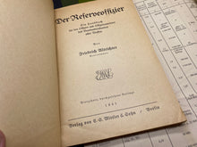 Lade das Bild in den Galerie-Viewer, Original WW2 German Army - 1941 Dated Training Book for &quot;The Reserve Officer&quot;
