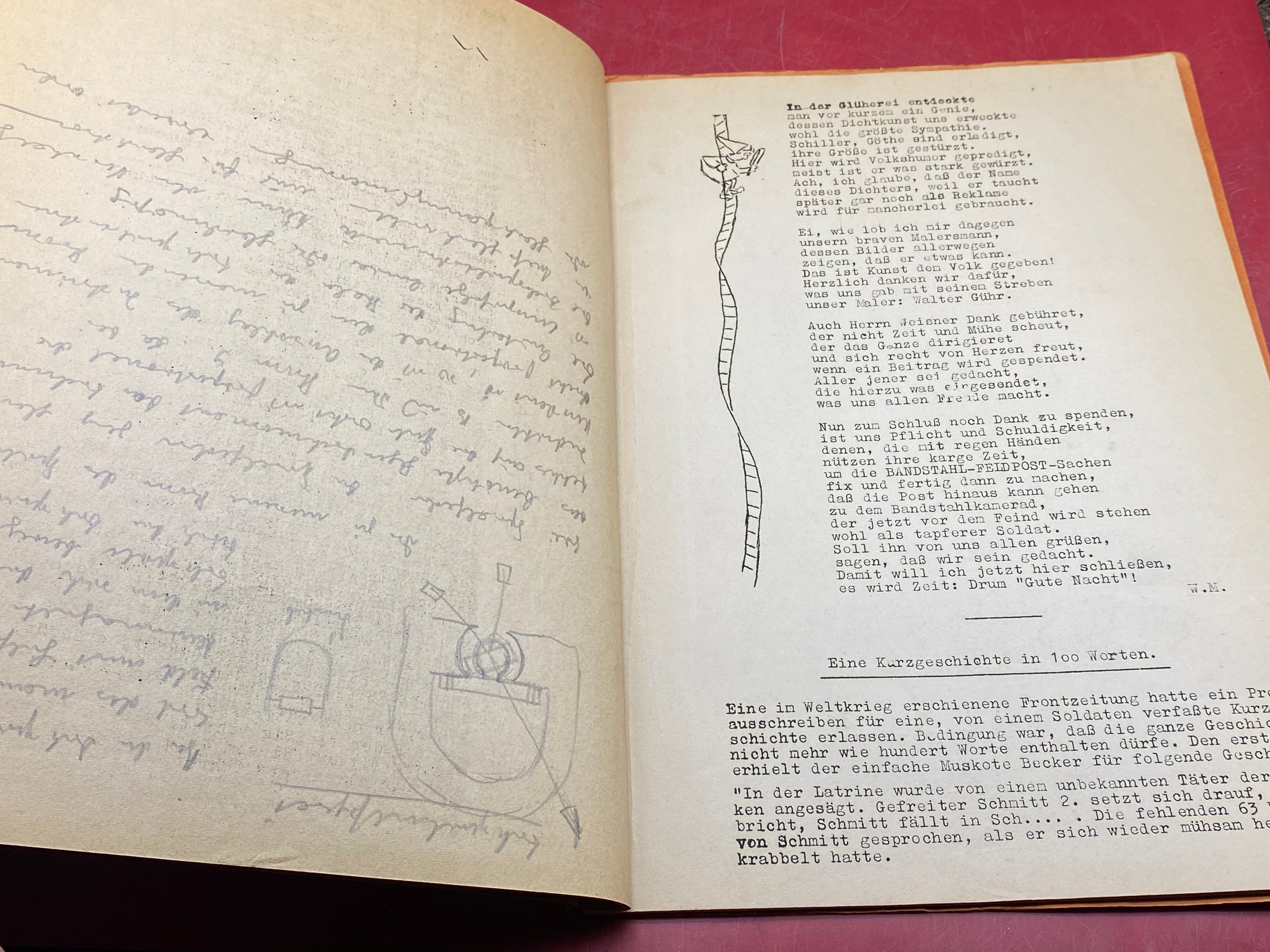 Interesting WW2 German 1940 Feldpost / Musicians Regiment Booklet - The Militaria Shop