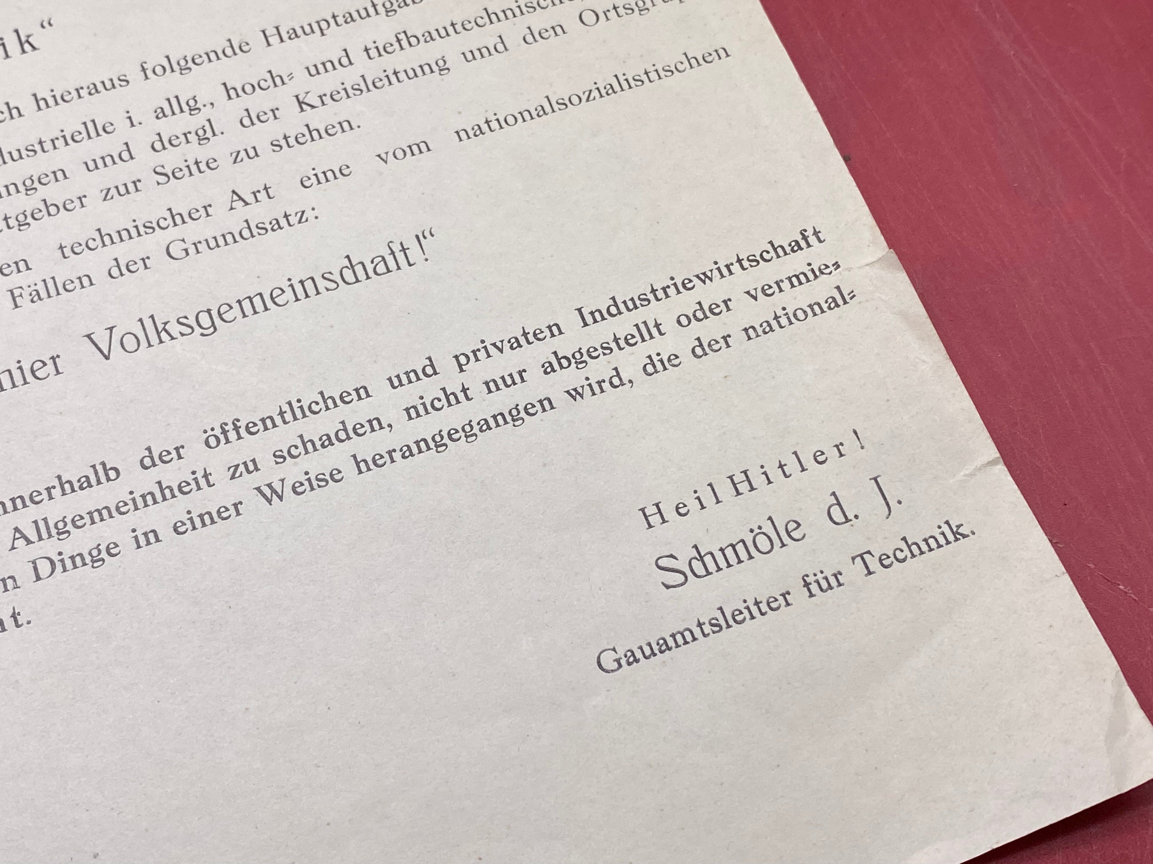 Interesting WW2 German 1934 document. - The Militaria Shop