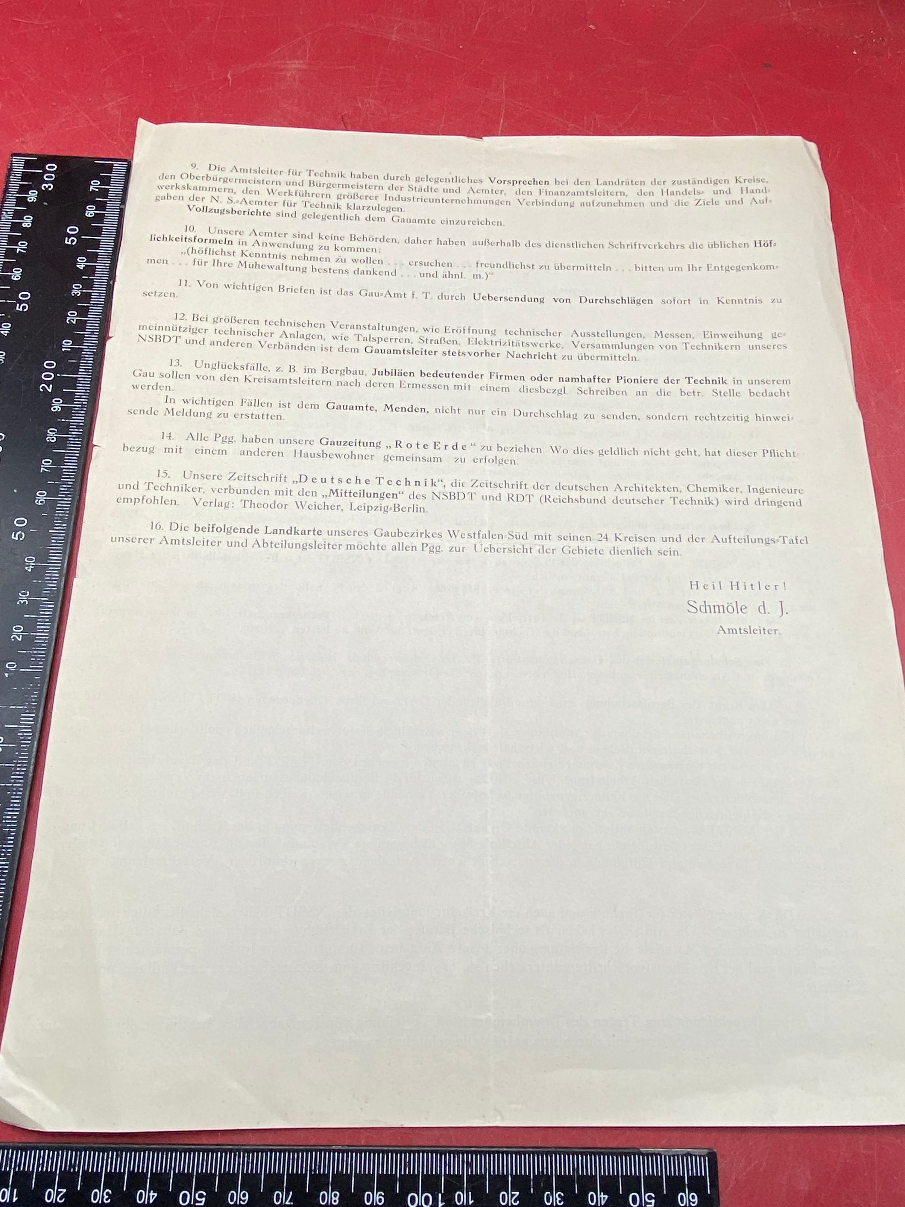 Copy of Interesting WW2 German 1934 document. - The Militaria Shop