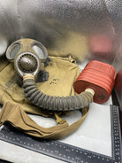 British Army Soldier Gas Mask GSR Respirator - Original WW2 Dated Bag - The Militaria Shop