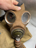 WW2 British Army Soldier Gas Mask GSR Respirator - in original 1941 Dated Bag - The Militaria Shop