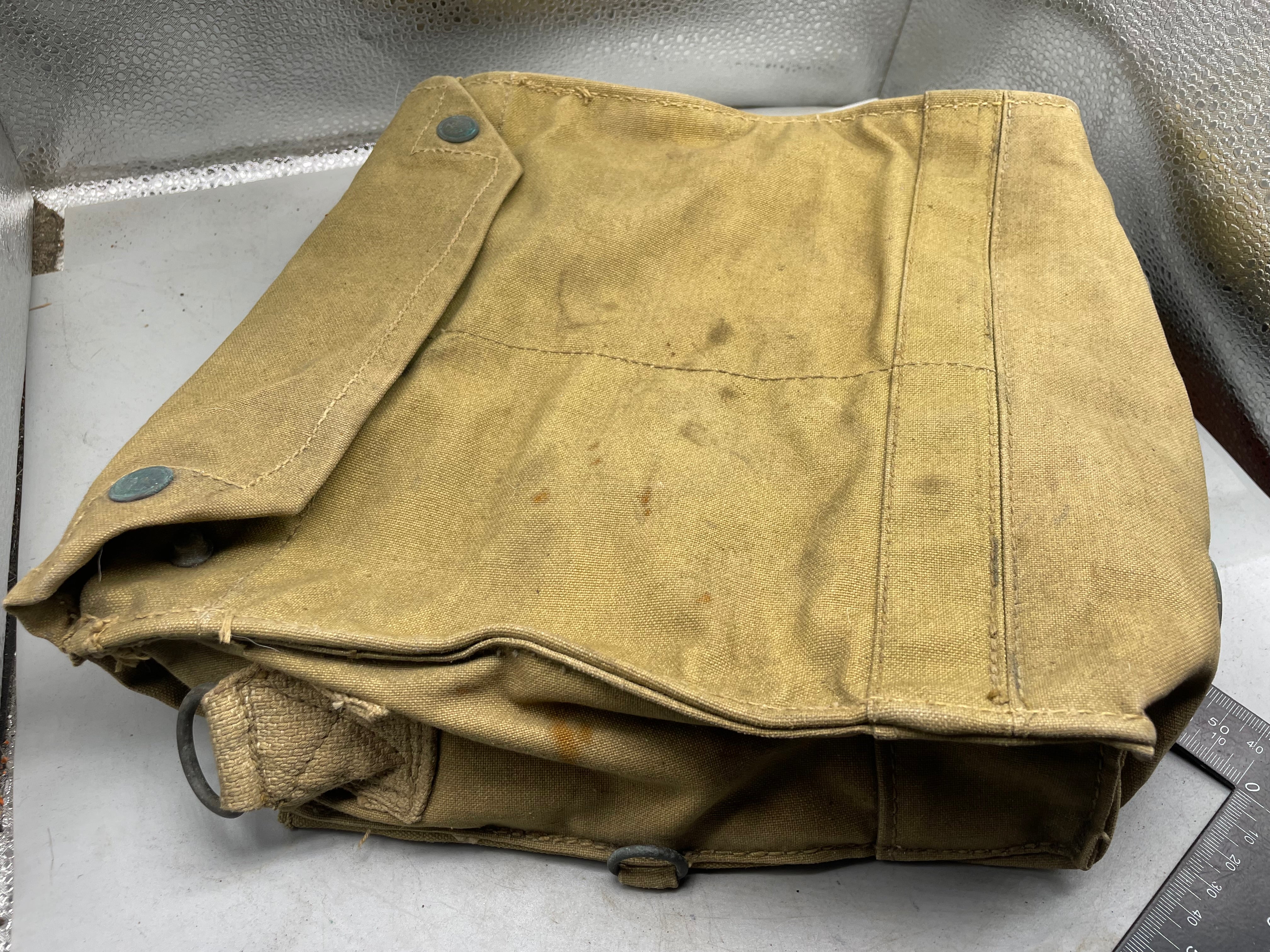 WW2 British Army Soldier Gas Mask GSR Respirator - in original 1941 Dated Bag - The Militaria Shop