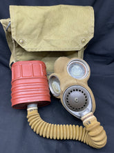 Load image into Gallery viewer, WW2 British Army Gas Mask Set - Complete and 1938 / 42 Dated - The Militaria Shop
