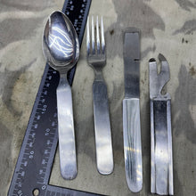 Lade das Bild in den Galerie-Viewer, Original WW2 German Army Mess Kit - Knife, Fork &amp; Spoon Set
