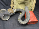 WW2 British Army Gas Mask Set - Long Hose Variation for Drivers etc - The Militaria Shop