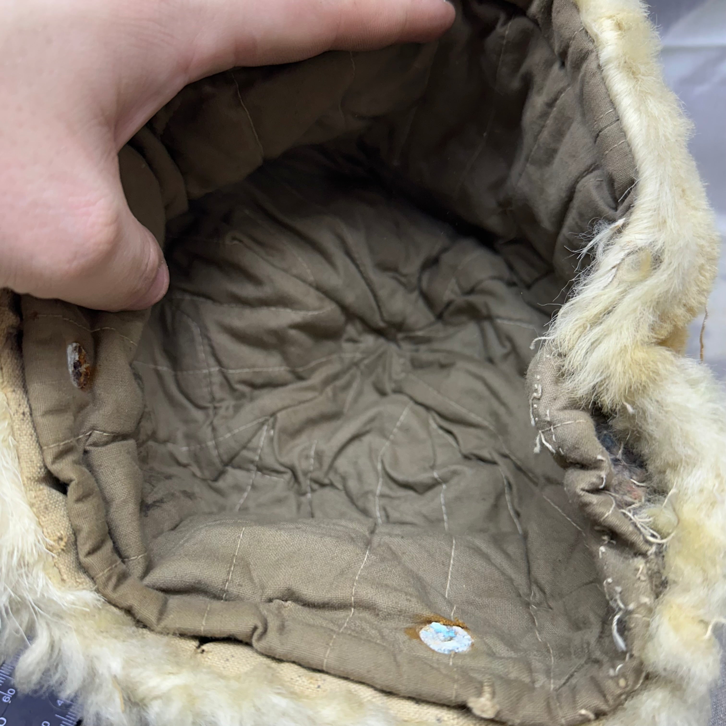 Original WW2 Swedish Army Wool Fur Hat - German Insignia - The Militaria Shop