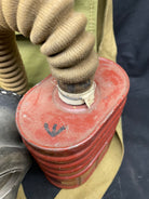 WW2 British Army Gas Mask Set - Long Canvas Hose Variation for Drivers etc - The Militaria Shop