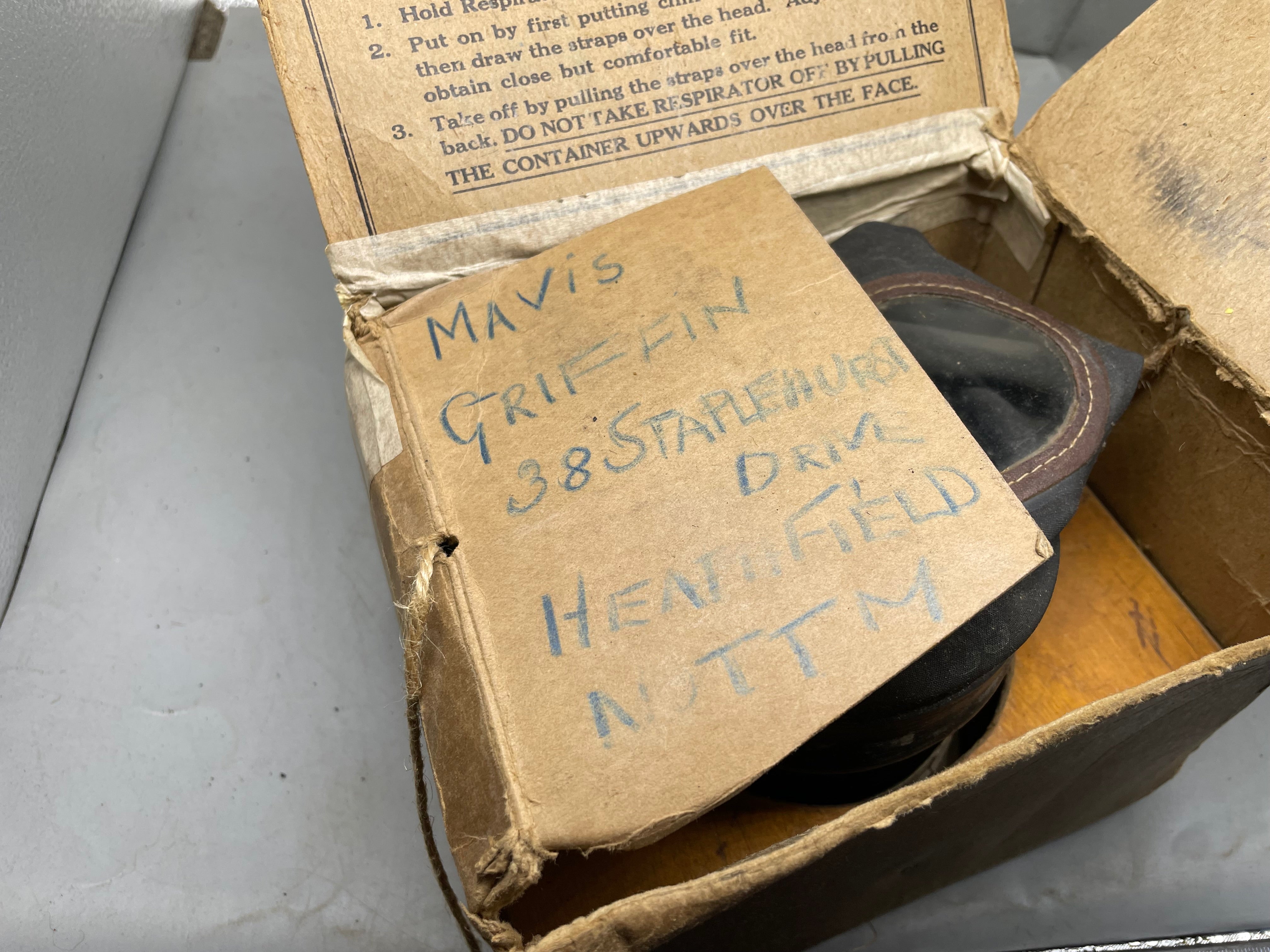 Civilian Gas Mask in Original Cardboard Box - WW2 British Home Front - The Militaria Shop
