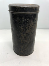 Load image into Gallery viewer, Original WW2 British Home Front Civilian Gas Mask in Metal Tube Tin
