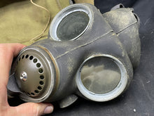 Load image into Gallery viewer, Original WW2 British Army General Service Respirator &amp; Bag in excellent condition - The Militaria Shop
