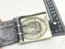 Lade das Bild in den Galerie-Viewer, WW2 German Luftwaffe Belt Buckle with Leather Tab
