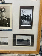 Load image into Gallery viewer, Interesting WW2 German Luftwaffe Badge and Photographic Group Framed
