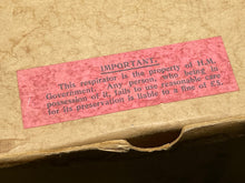 Load image into Gallery viewer, Original WW2 British Home Front Civilian Black Gas Mask in Box with Label
