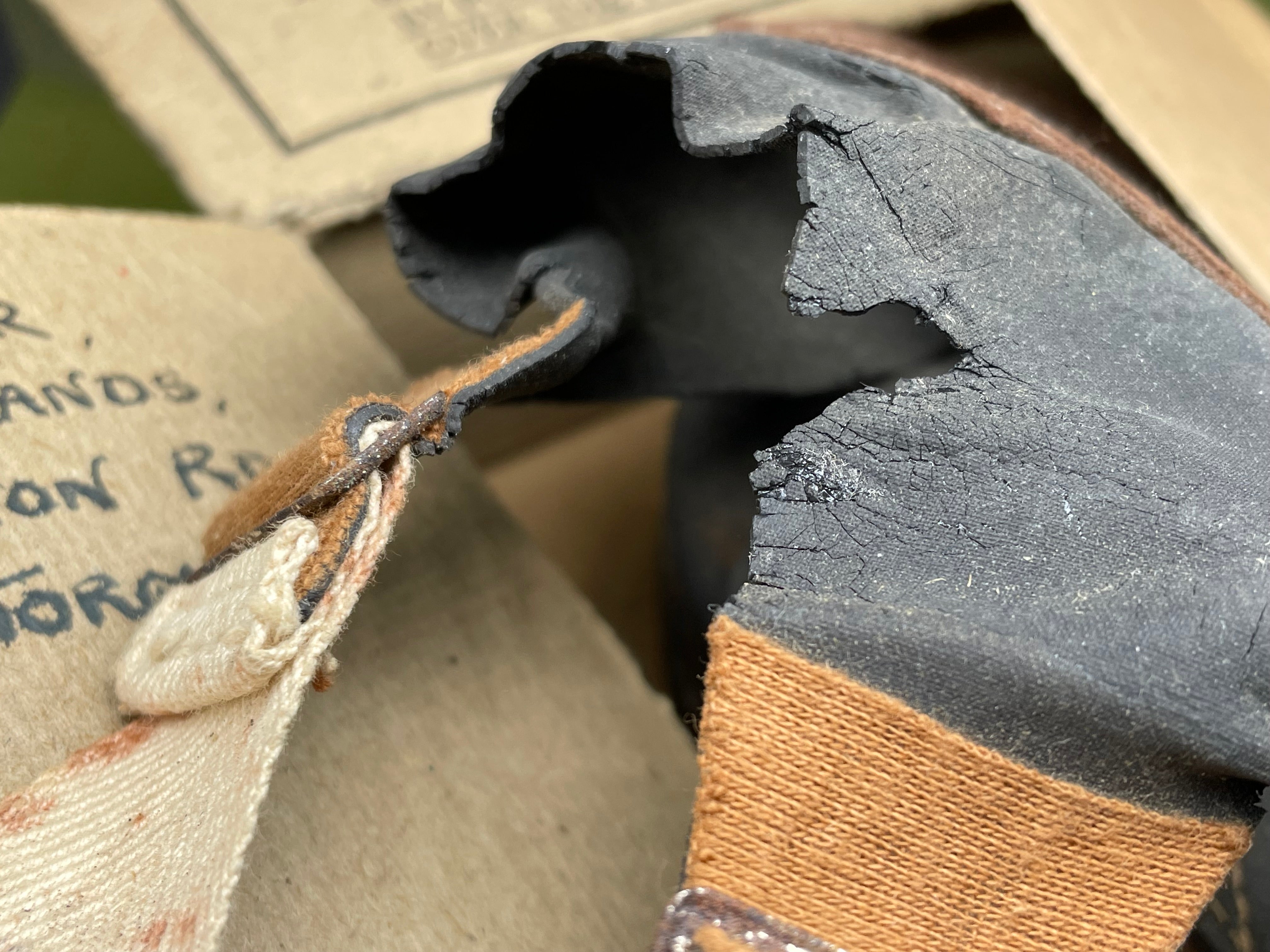 Original WW2 British Home Front Civilian Gas Mask in Named Box (Torquay) - The Militaria Shop