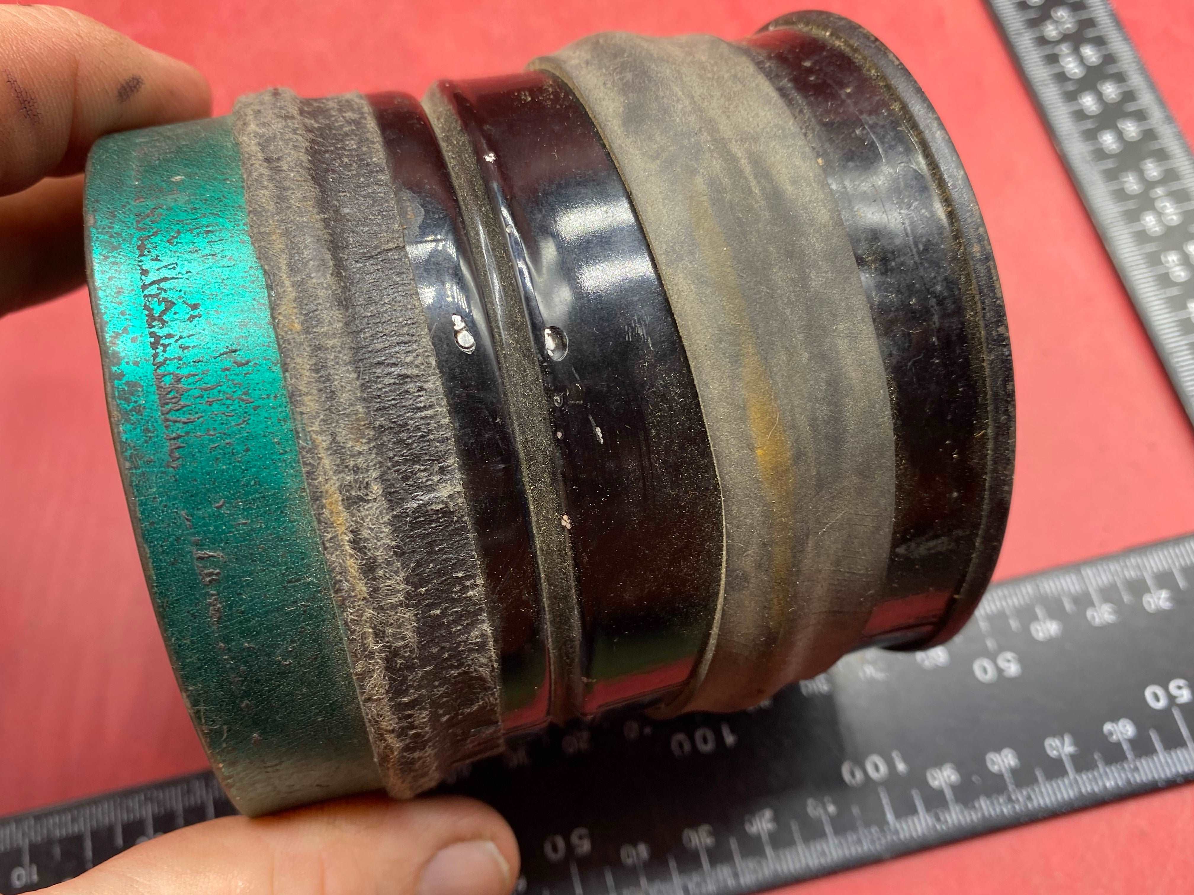 1937 dated British Civilian Gas Mask Filter in good condition - The Militaria Shop