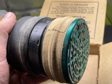 Lade das Bild in den Galerie-Viewer, Original WW2 British Home Front Civilian Gas Mask in Labelled Box

