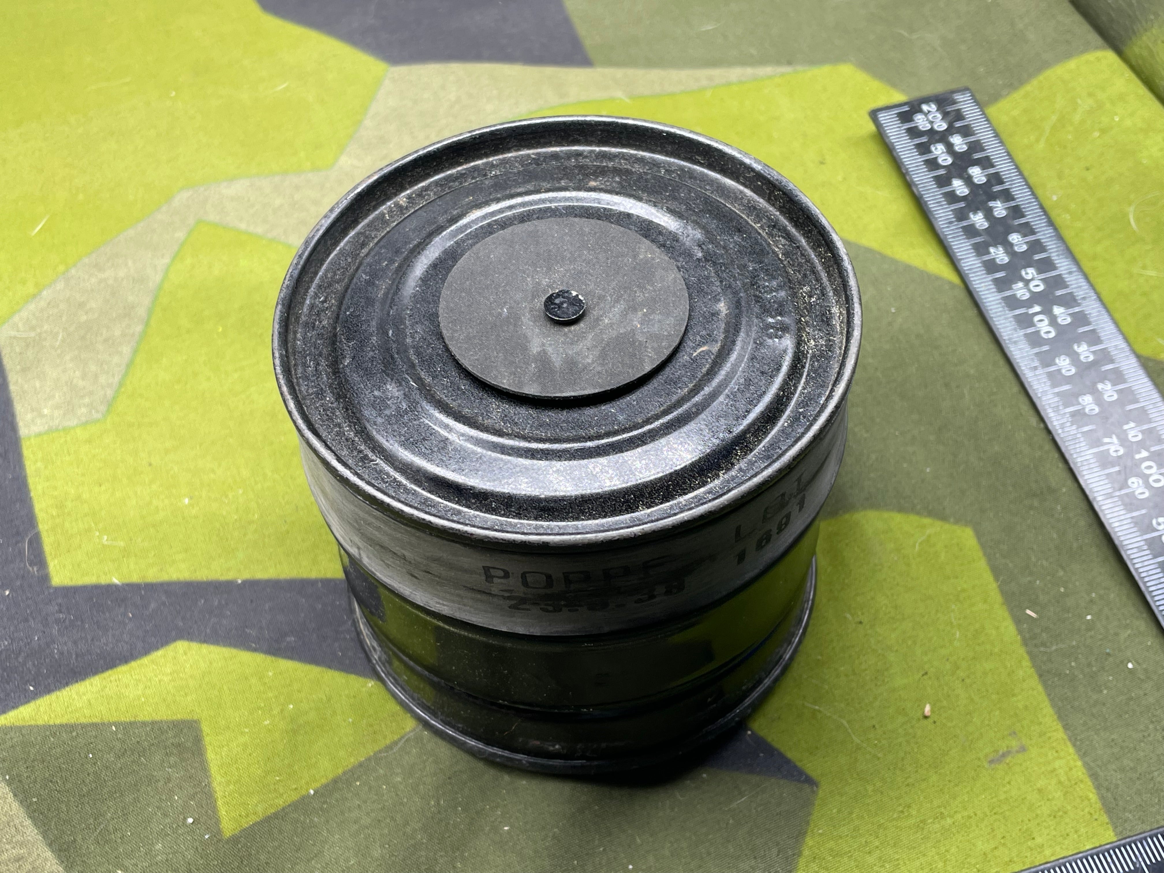 Original WW2 British Home Front Civilian Gas Mask Spare Filter - The Militaria Shop