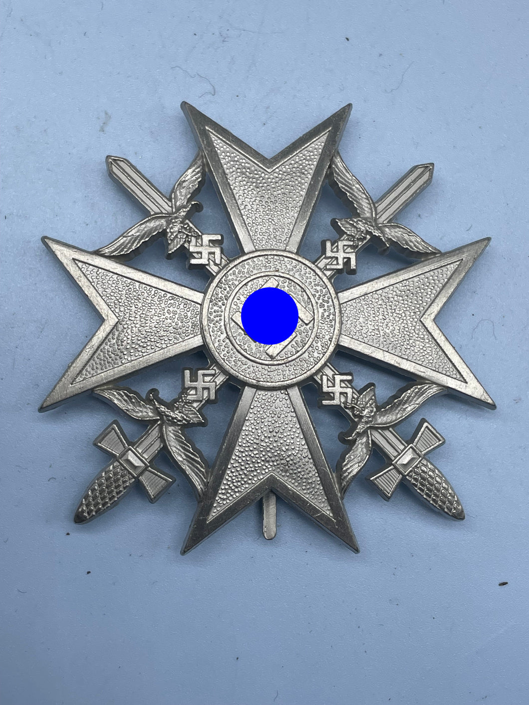 WW2 German Spanish Cross in Silver