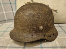 Load image into Gallery viewer, Original WW2 German Army Wehrmacht Combat Helmet M40
