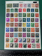 Original WW2 German Stamp Collection Sheet - The Militaria Shop
