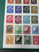 Original WW2 German Stamp Collection Sheet - The Militaria Shop
