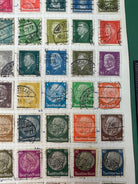 Original WW2 German Stamp Collection Sheet - The Militaria Shop