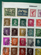 Original WW2 German Stamp Collection Sheet - The Militaria Shop