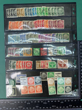 Load image into Gallery viewer, Original WW2 German Stamp Collection Sheet - Over 100!
