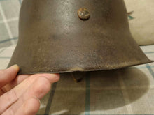 Load image into Gallery viewer, Original WW2 German Army Single Decal Wehrmacht M42 Combat Helmet w/Liner
