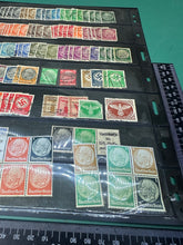 Load image into Gallery viewer, Original WW2 German Stamp Collection Sheet - Over 100!
