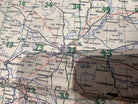 WW2 German Luftwaffe Pilots Navigation Map of Europe - 1943 - The Militaria Shop