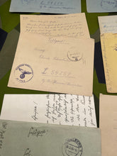 Load image into Gallery viewer, Original WW2 German Army Field Post Letters in Envelopes 
